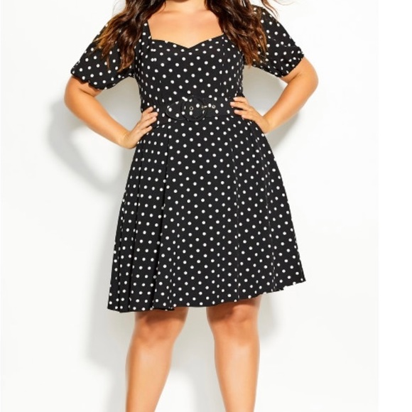 City Chic Signature Dress SZ 14 black - Picture 8 of 12